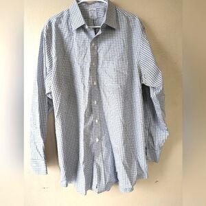 BROOKS BROS Regent Supima Cotton Button-Up Dress Shirt, Size 17 1/2, 34,